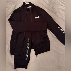 Puma Black Full-Zip Jacket with Logo